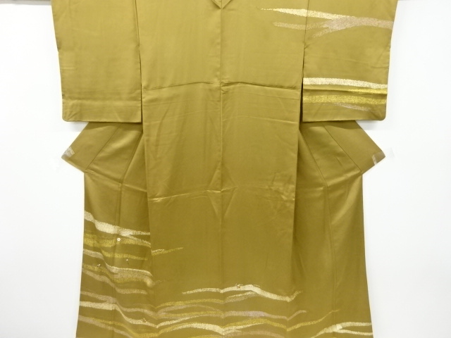 JAPANESE KIMONO / VINTAGE HOMONGI / EMBROIDERY / UTENSILS IN THE PAST & ABSTRACT STRIPE